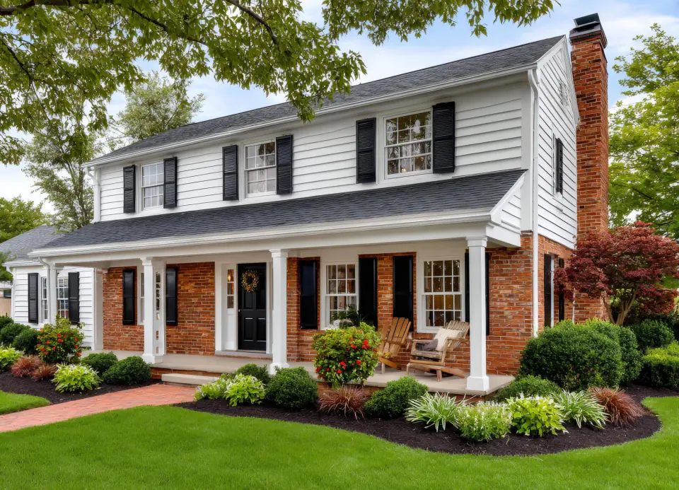 A traditional neighborhood home with welcoming front steps