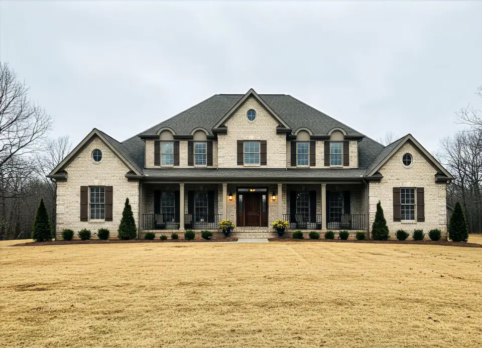 Traditional Southern architecture and an established landscape